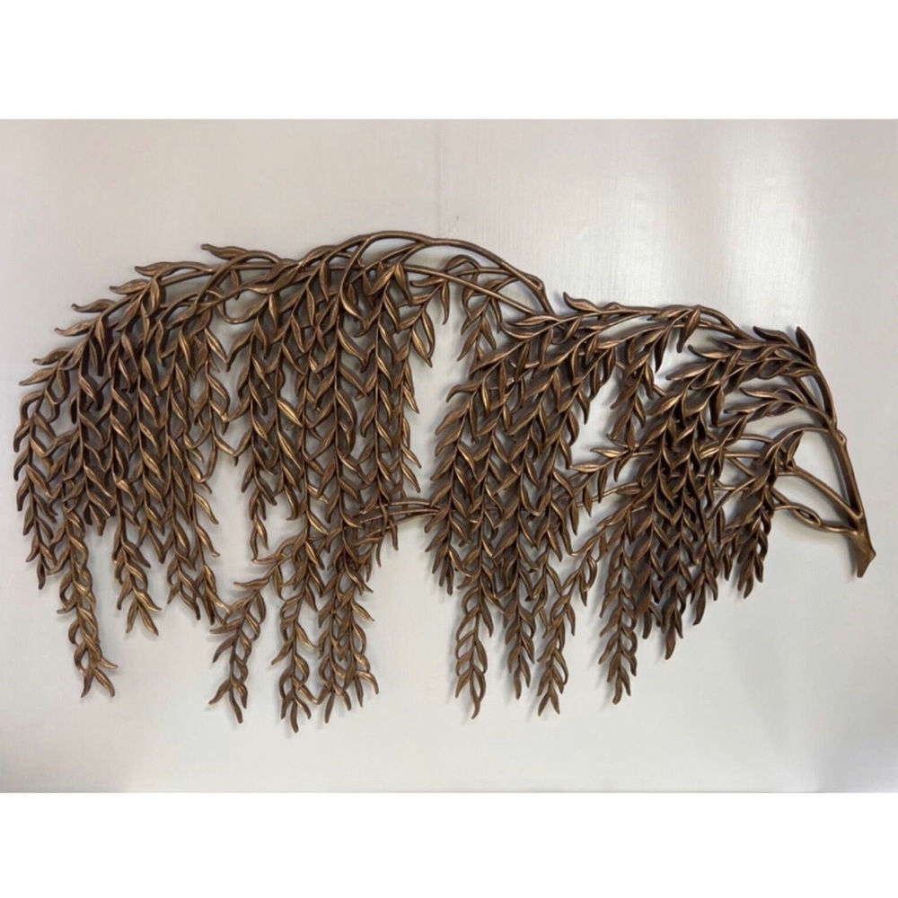 SOLD on Ⓜ️ || Vintage 1960’s MCM Burwood Willow Tree Wall Hanging Sculpture XL